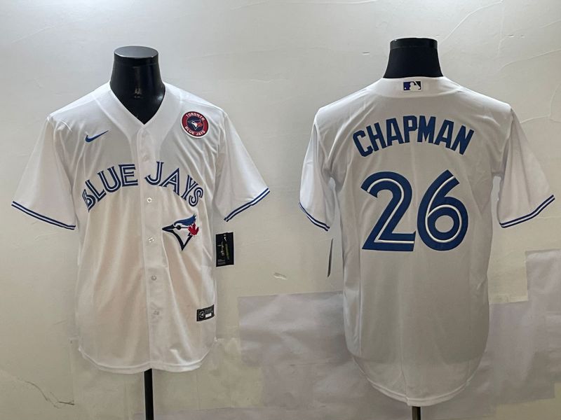 Men Toronto Blue Jays #26 Chapman White Game 2025 Nike MLB Jersey style 1->toronto blue jays->MLB Jersey